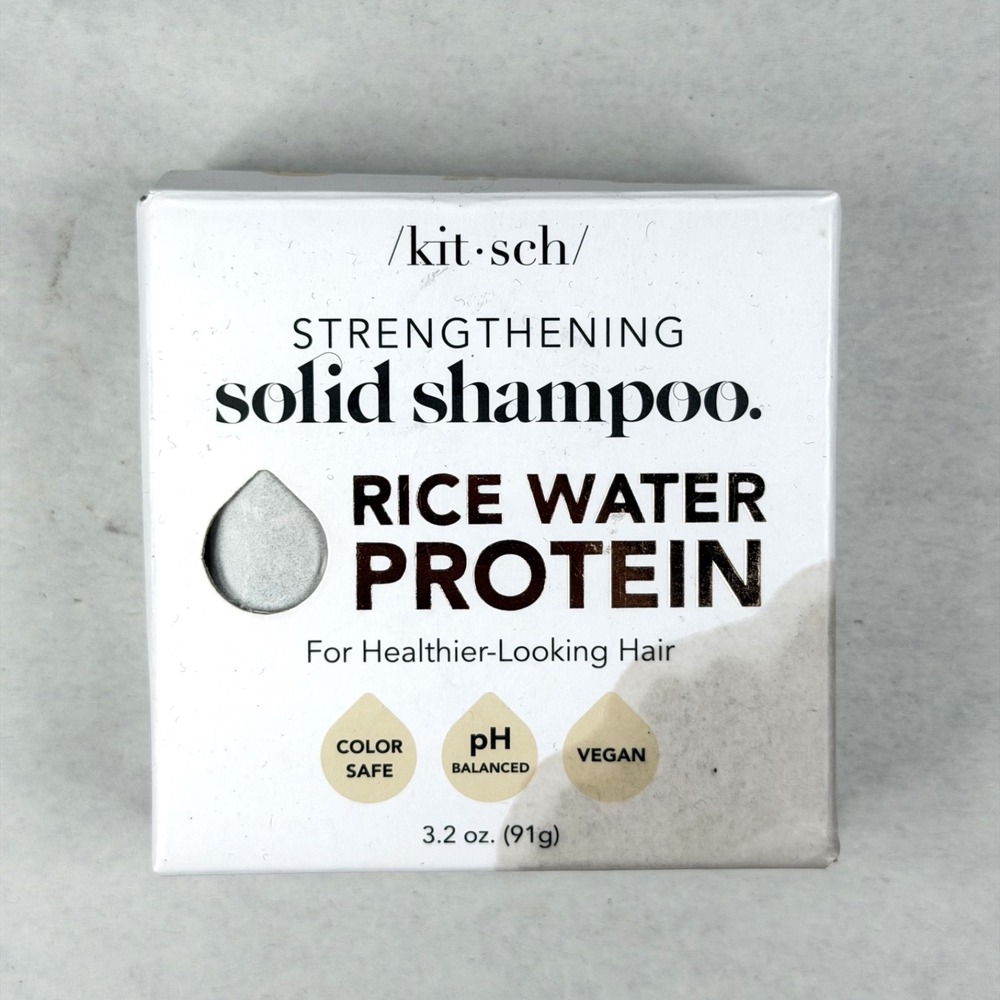 kit-sch Rice Water Solid Shampoo Bar | Vegan & All Natural 3.2 oz